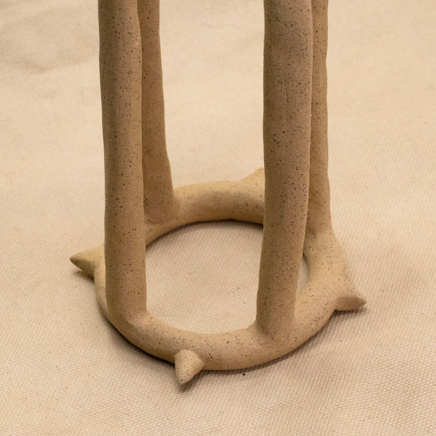 Spiked Candle Stick Holder by Hunny Spyke