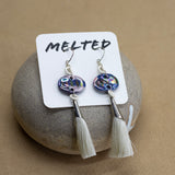 Double Drop Earrings by Melted Porcelain