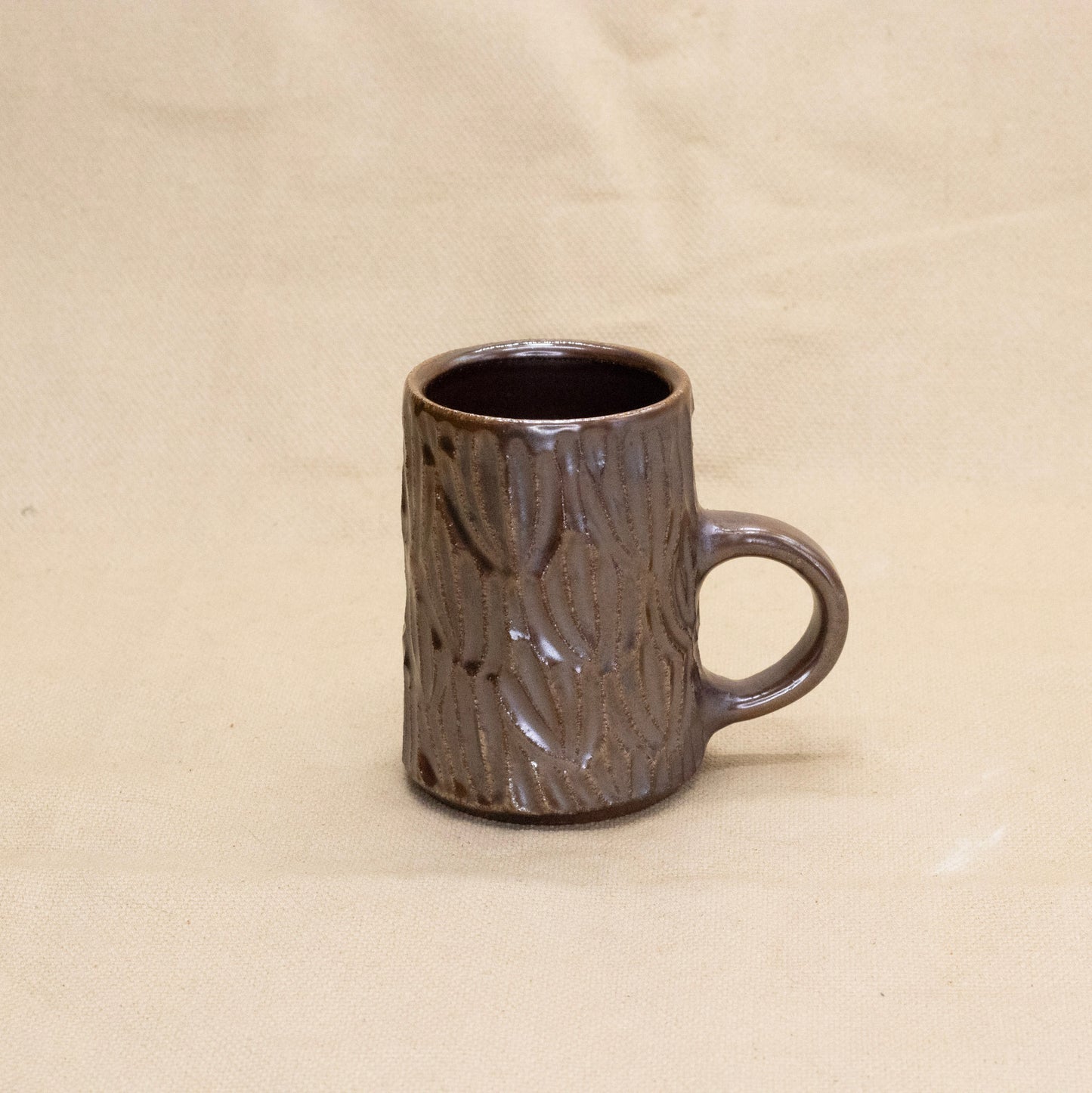 Tiny Soda-Fired Mug: Botanical by Jennifer Nerad