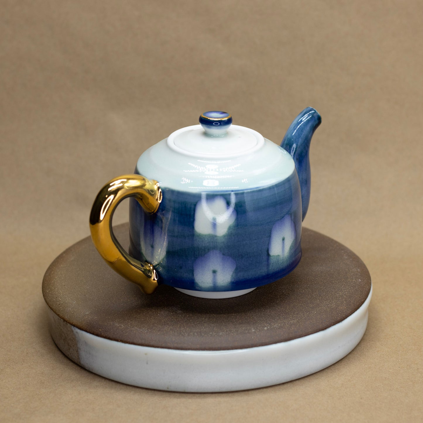 Floral Blue and White Teapot by Matt Watterson