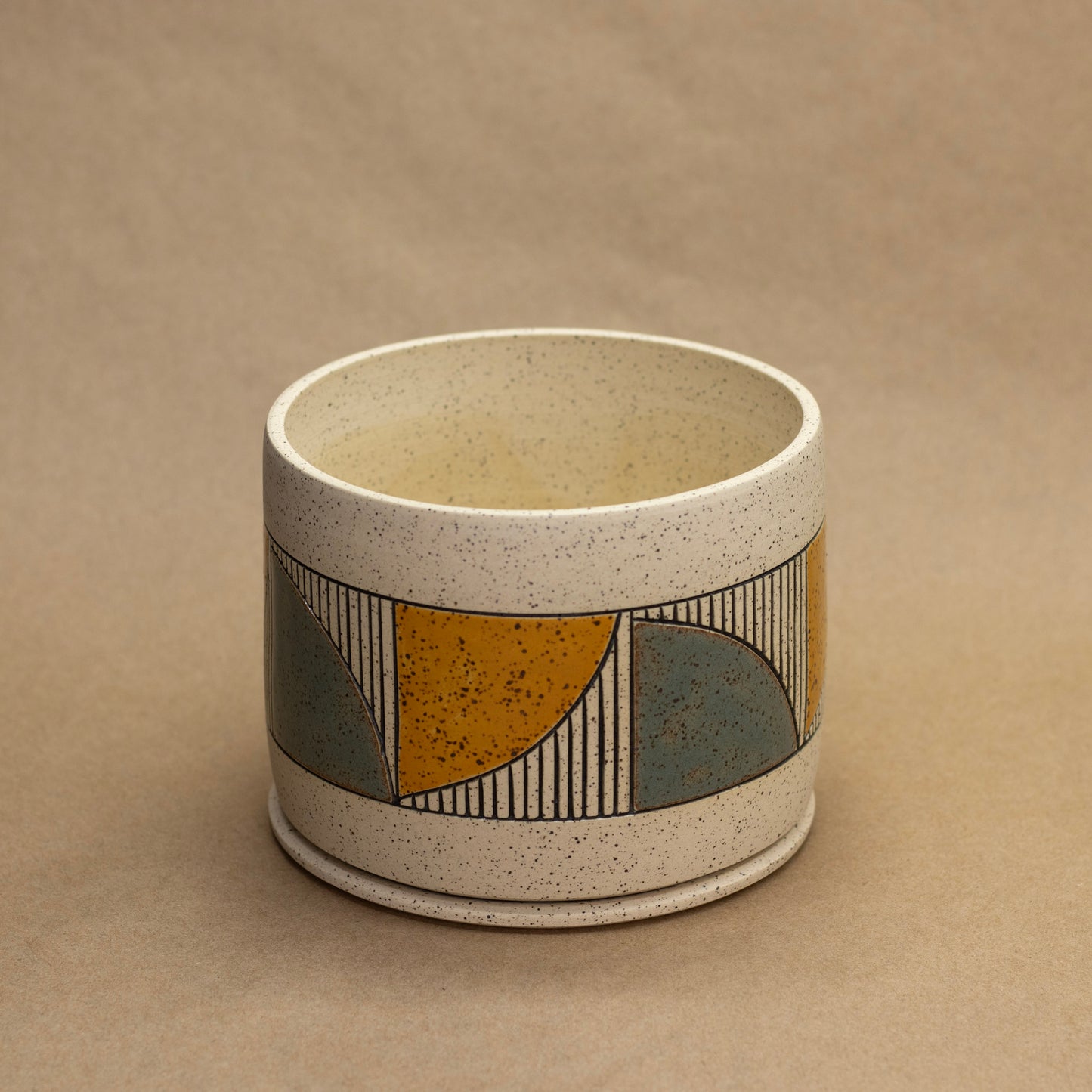 Wheat and Sage Quad Planter by Sanctuary Ceramics