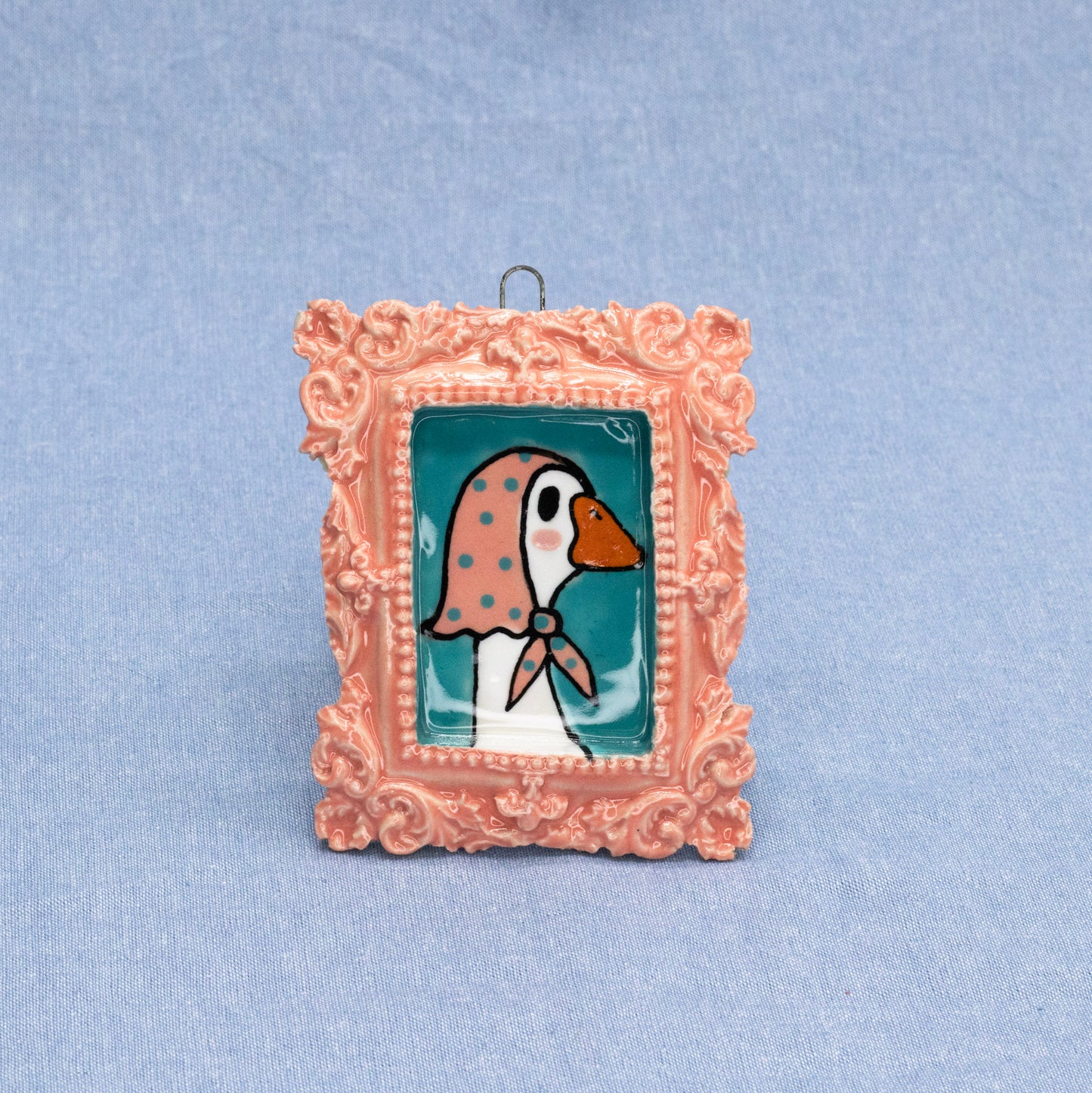 Framed Anushka Babushka (Pink) by The Introverted Potter