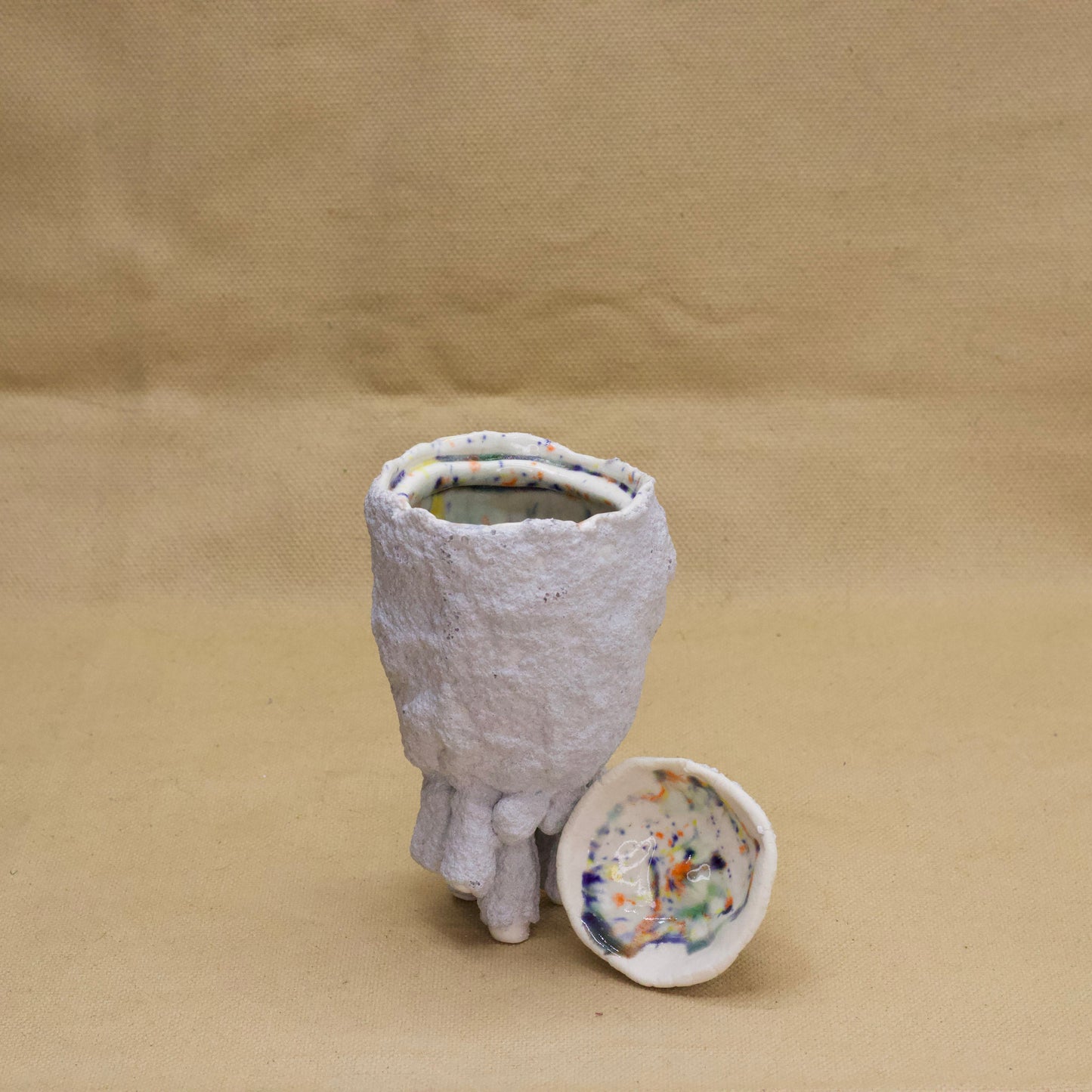Tall Puffy Jar by Julie Burmeister