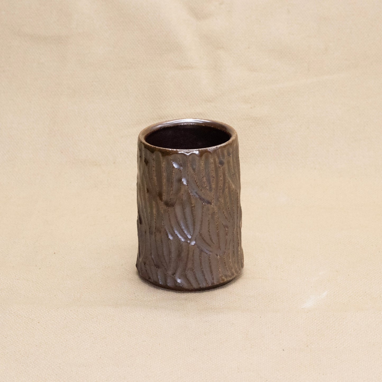 Tiny Soda-Fired Mug: Botanical by Jennifer Nerad