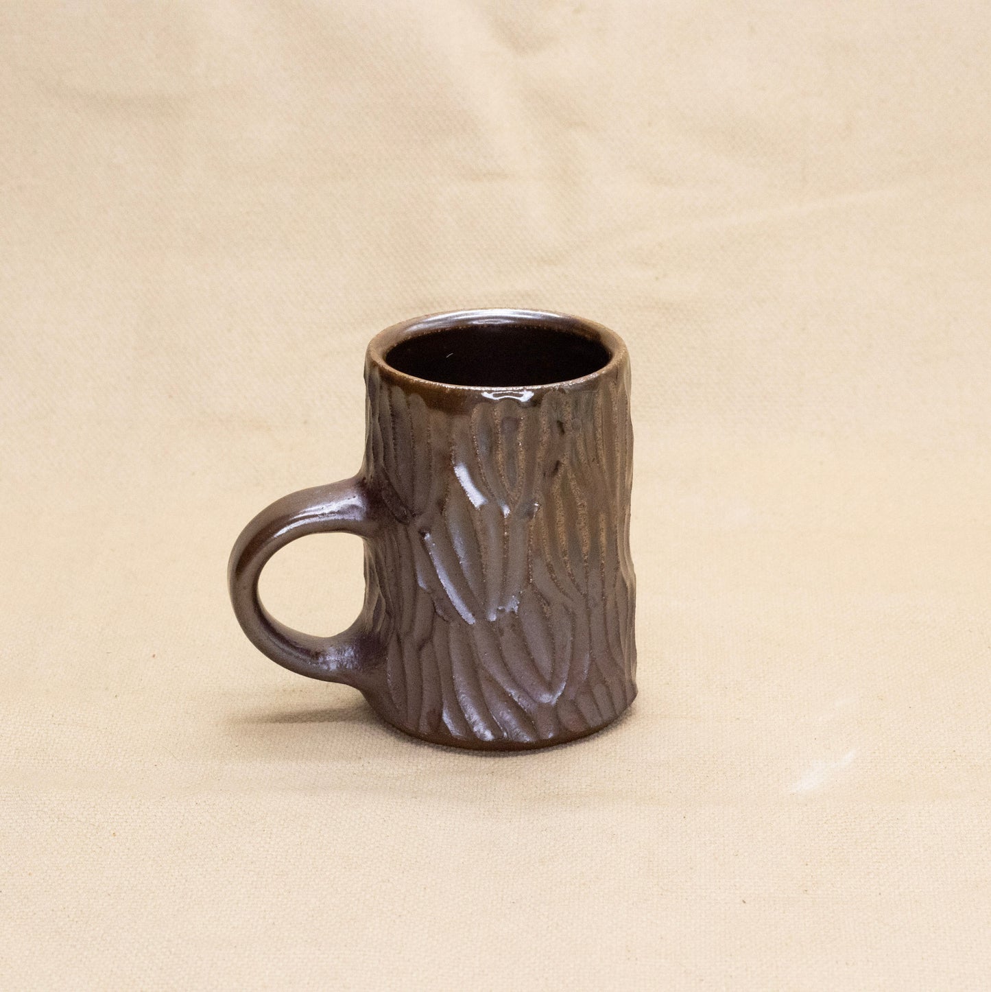 Tiny Soda-Fired Mug: Botanical by Jennifer Nerad