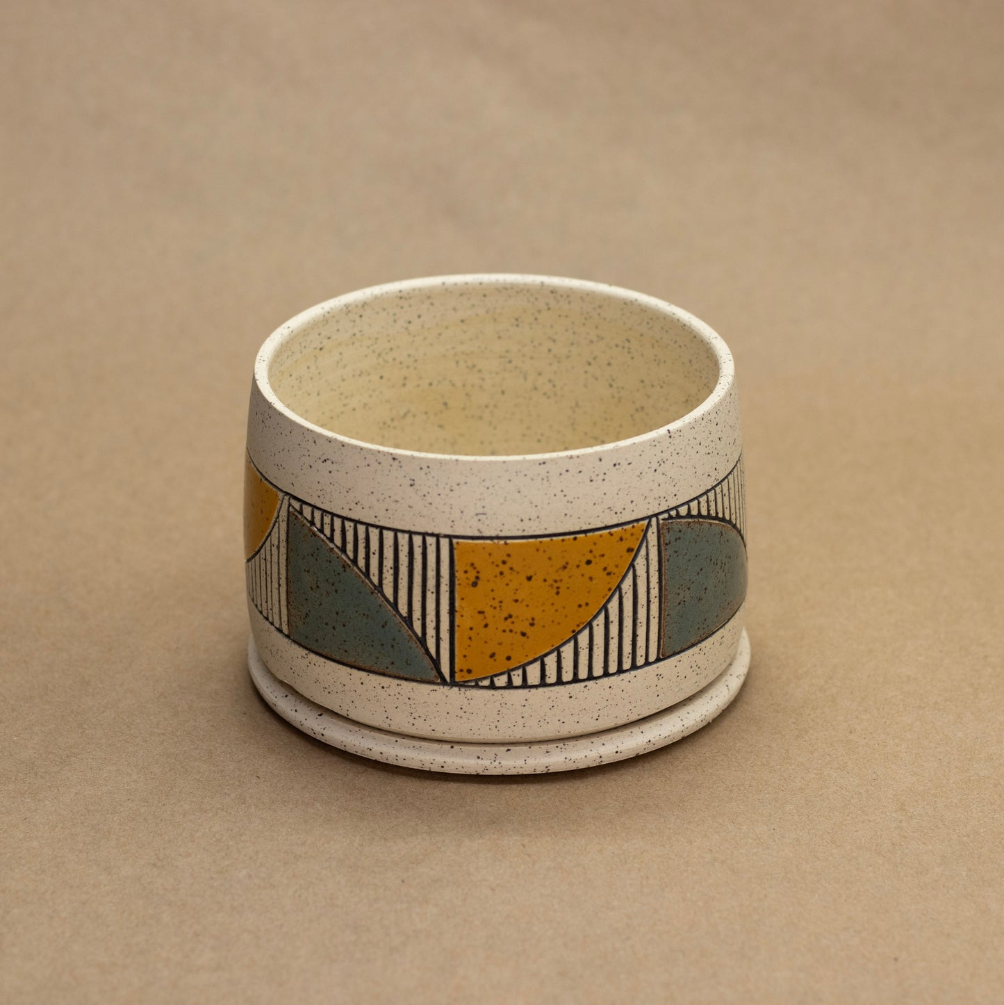 Wheat and Sage Quad Planter by Sanctuary Ceramics