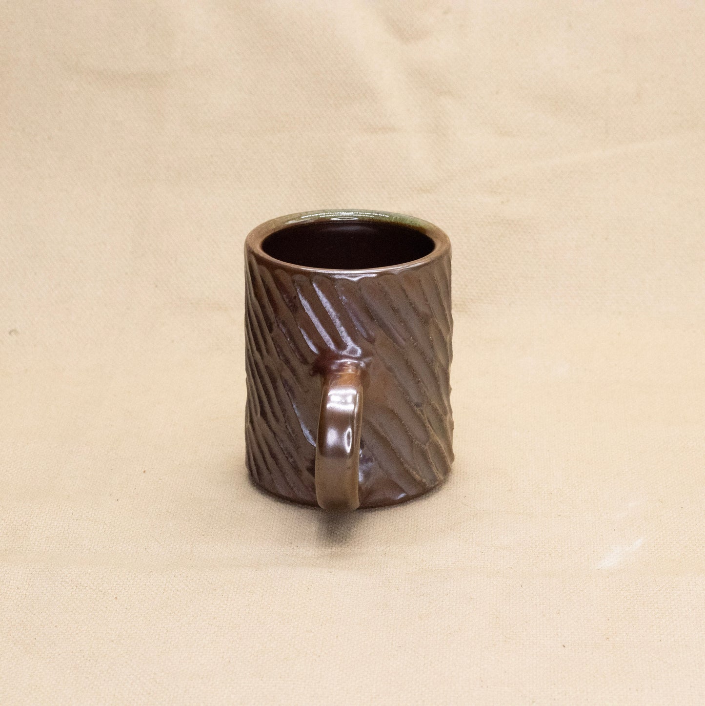Tiny Soda-Fired Mug: Rain by Jennifer Nerad