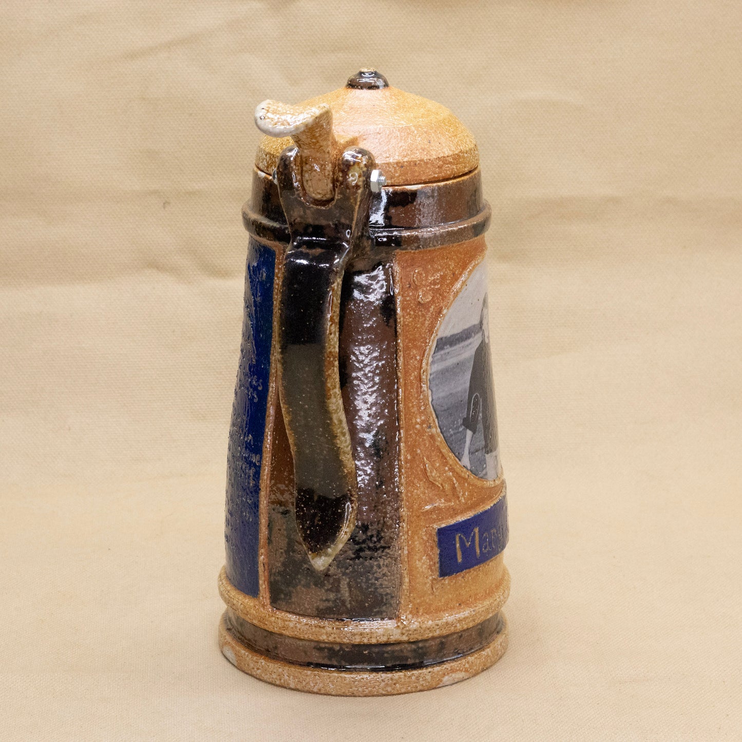 Mary Oliver Stein (with lid and hinge) by Olivia Ruth