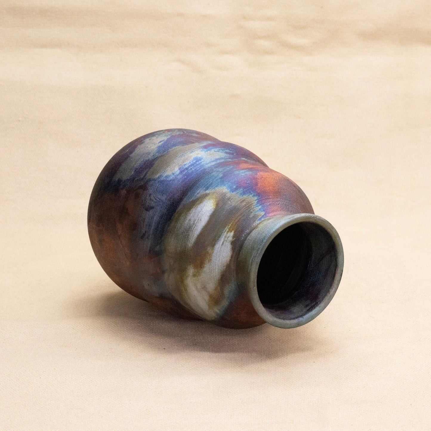 Raku Vase by Victoria Le