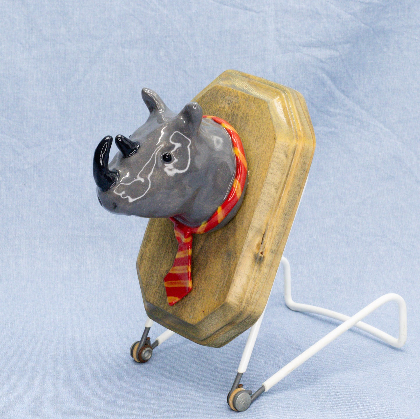 Necktie Rhino by Sardiniac Clay