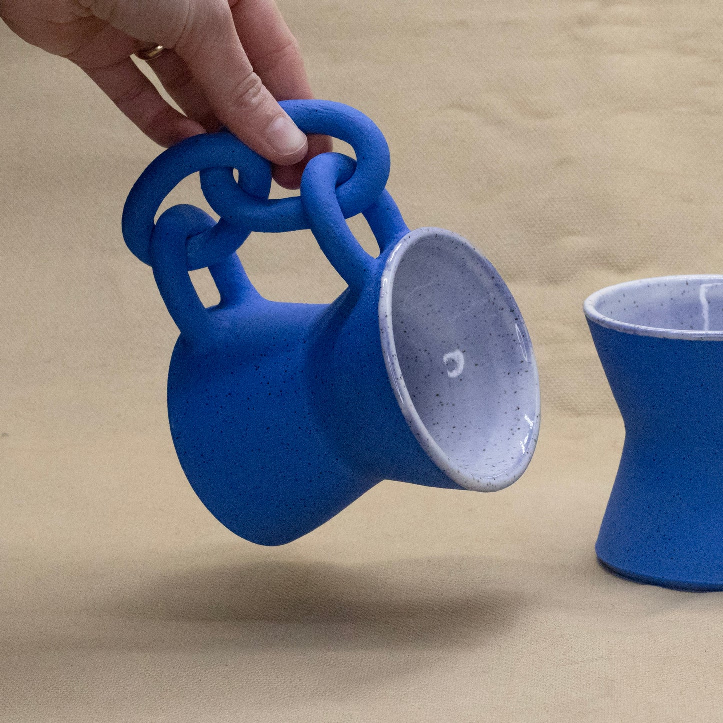 Blue Chain Mug by Hunny Spyke
