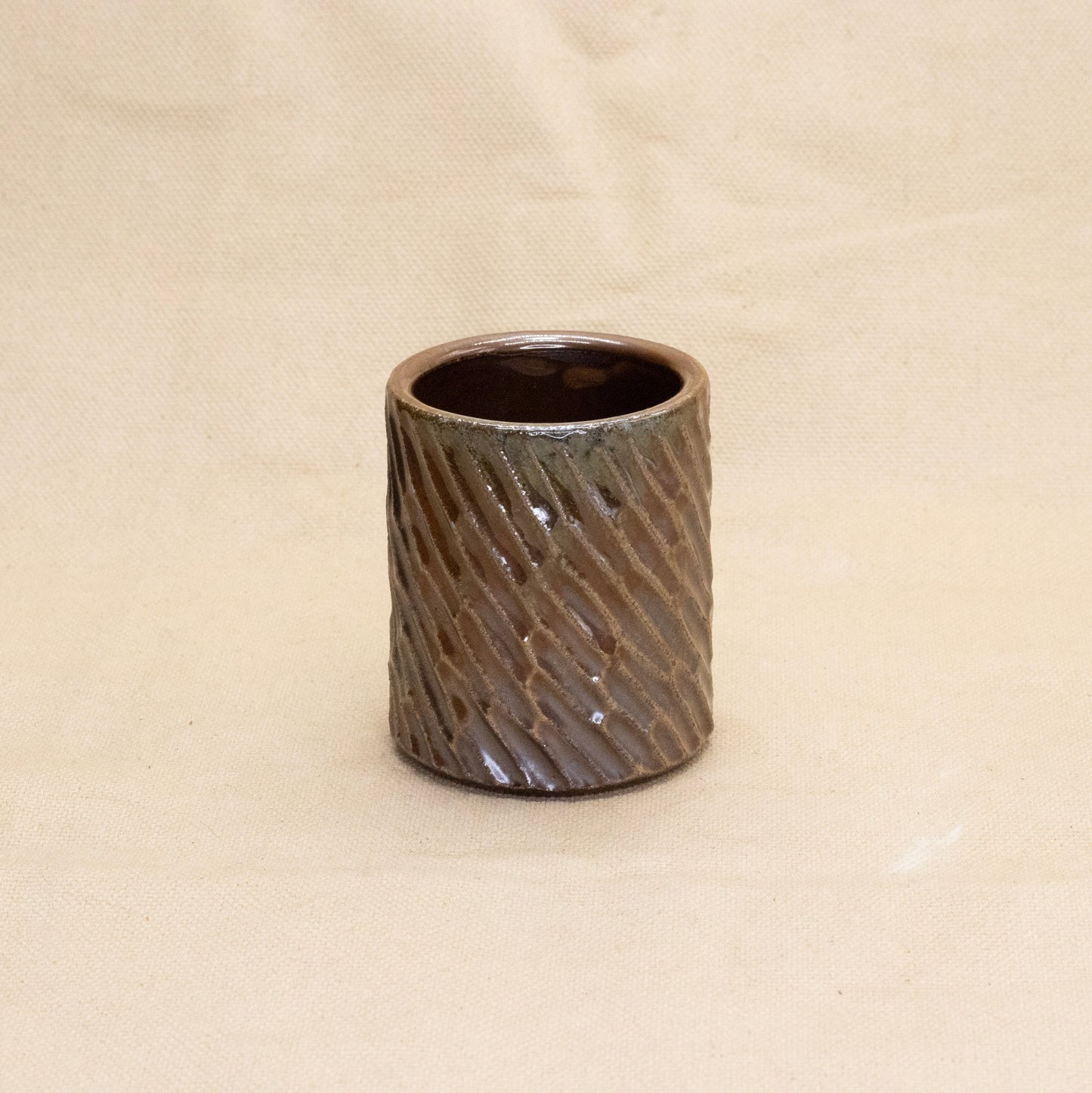 Tiny Soda-Fired Mug: Rain by Jennifer Nerad