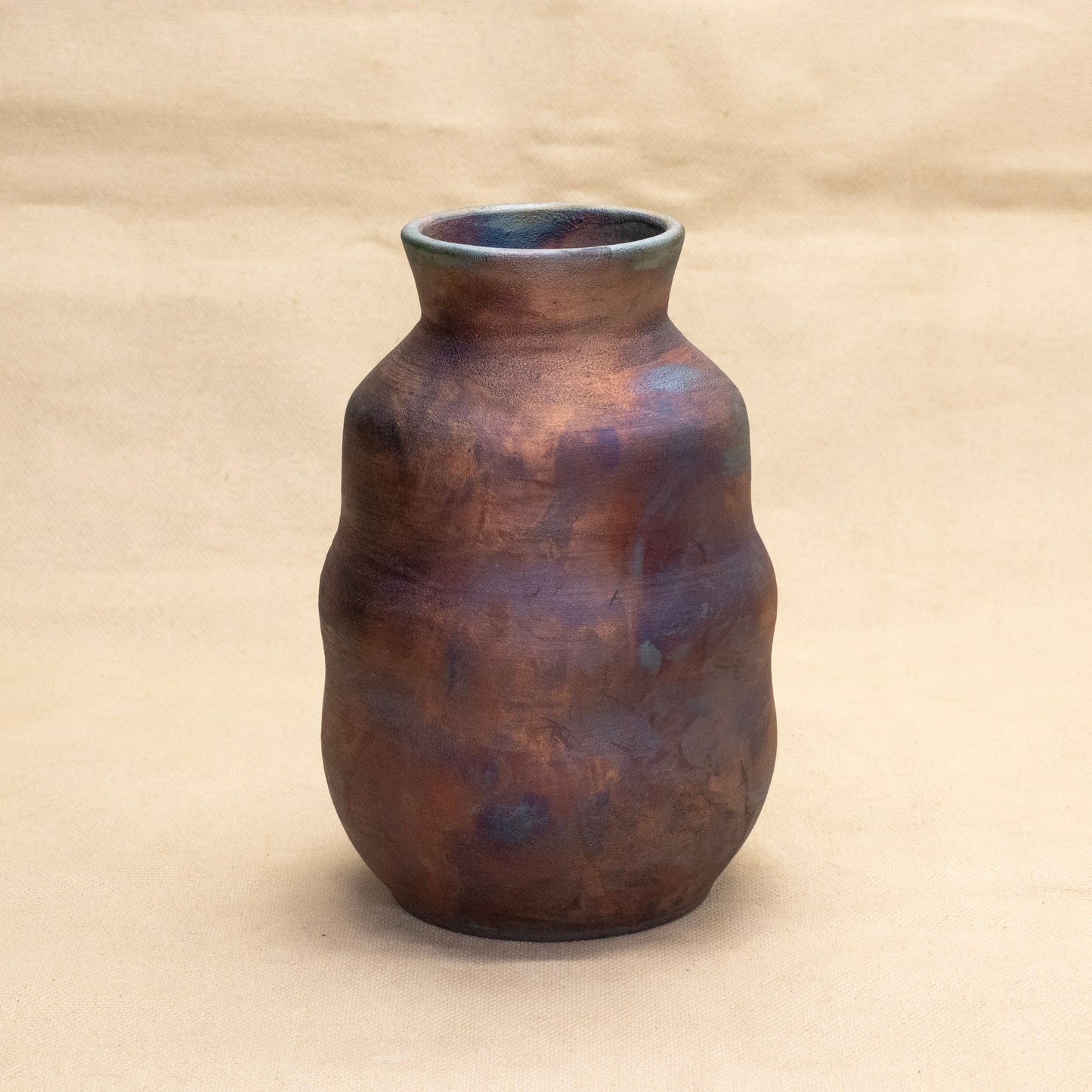 Raku Vase by Victoria Le