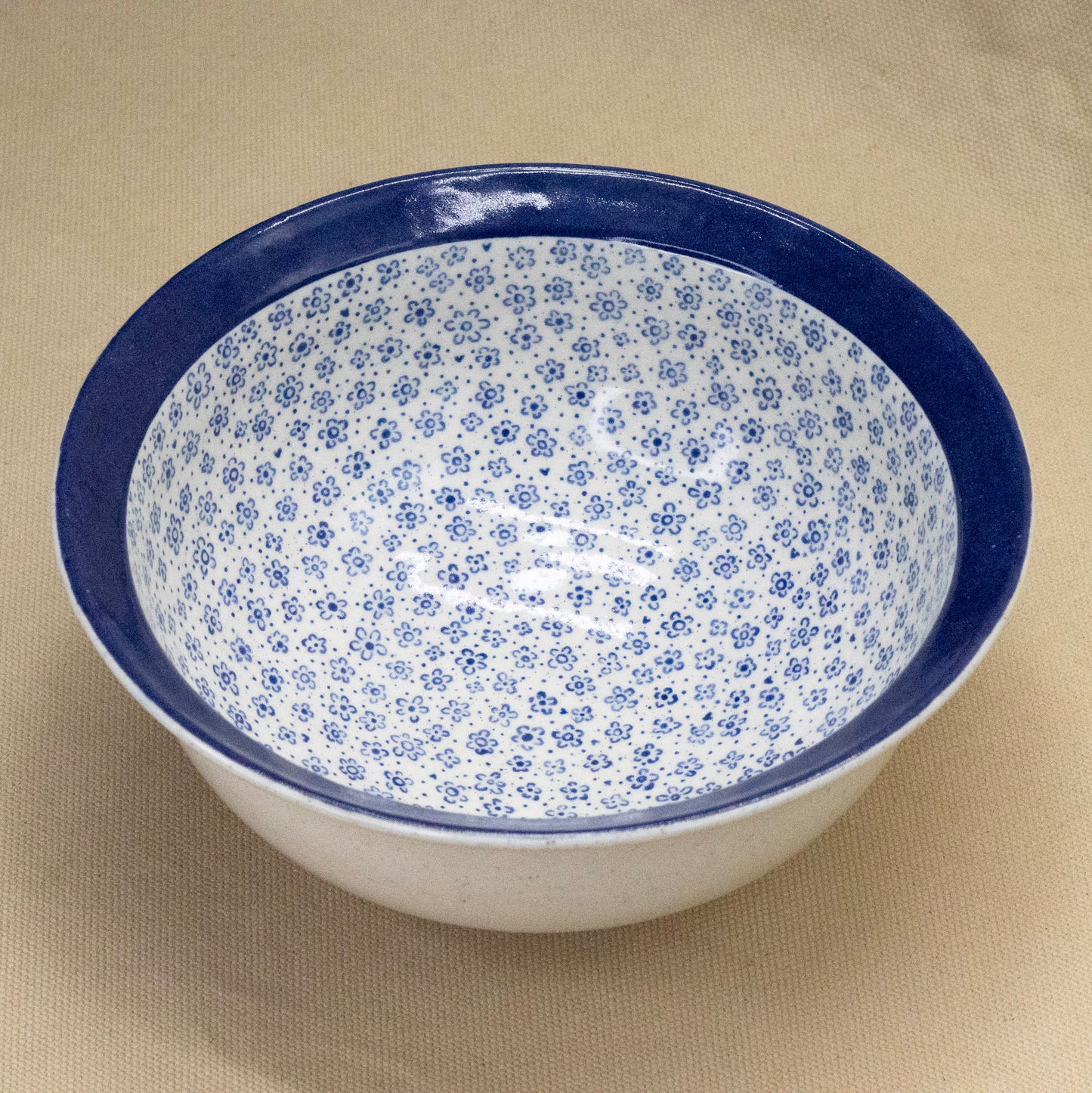 Large Floral Bowl by Caterpillar Clay