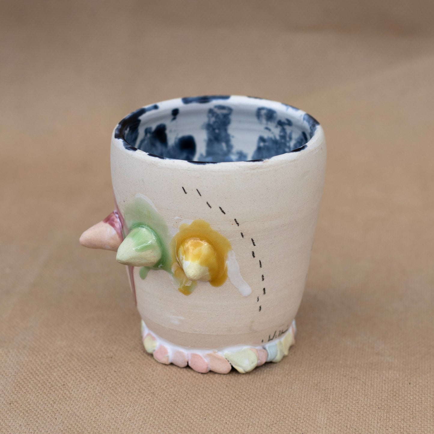 Wheelthrown Candied Porcelain Sipper by Laura Williams