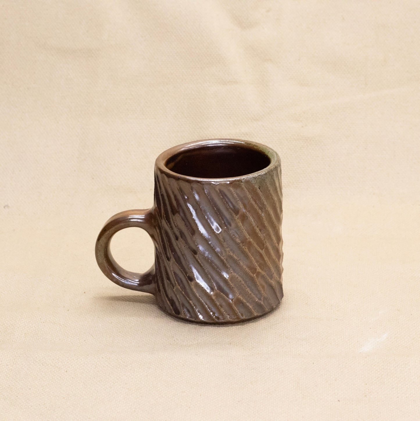 Tiny Soda-Fired Mug: Rain by Jennifer Nerad