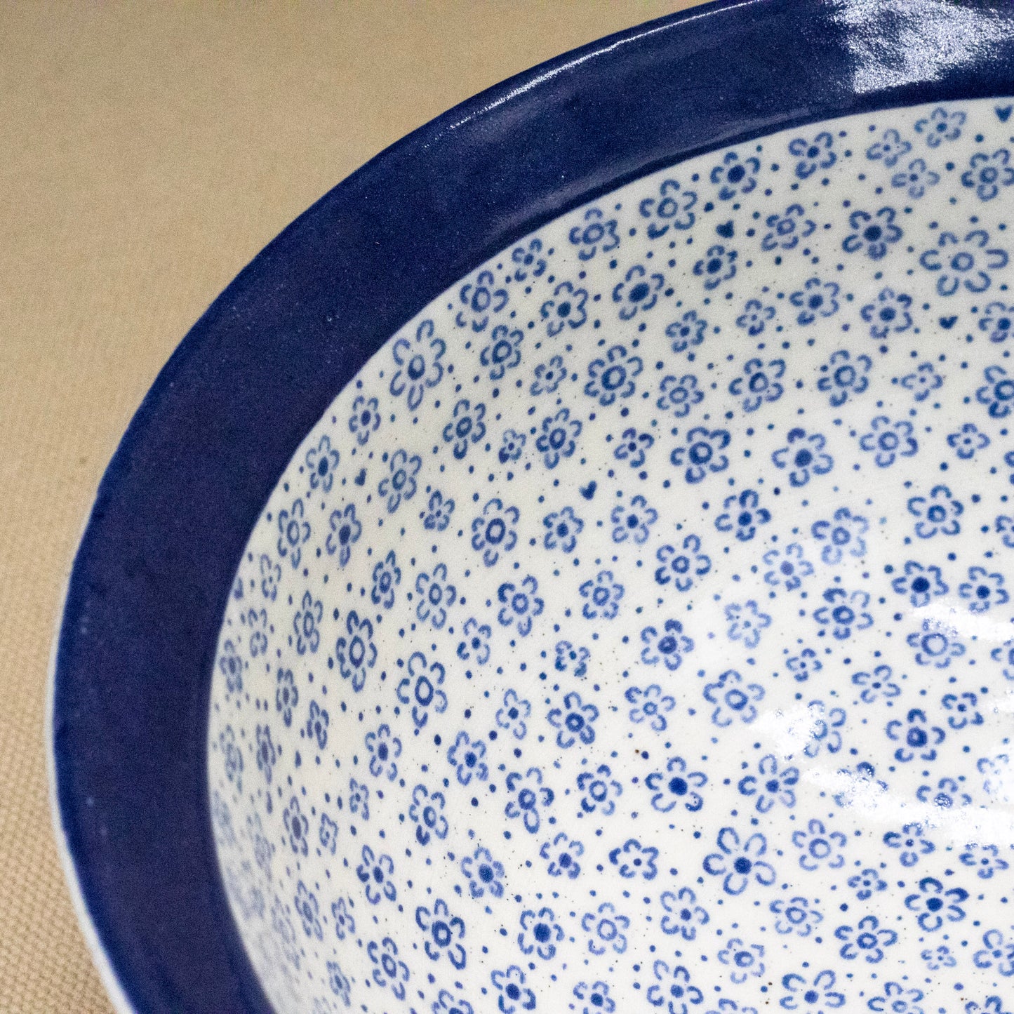 Large Floral Bowl by Caterpillar Clay