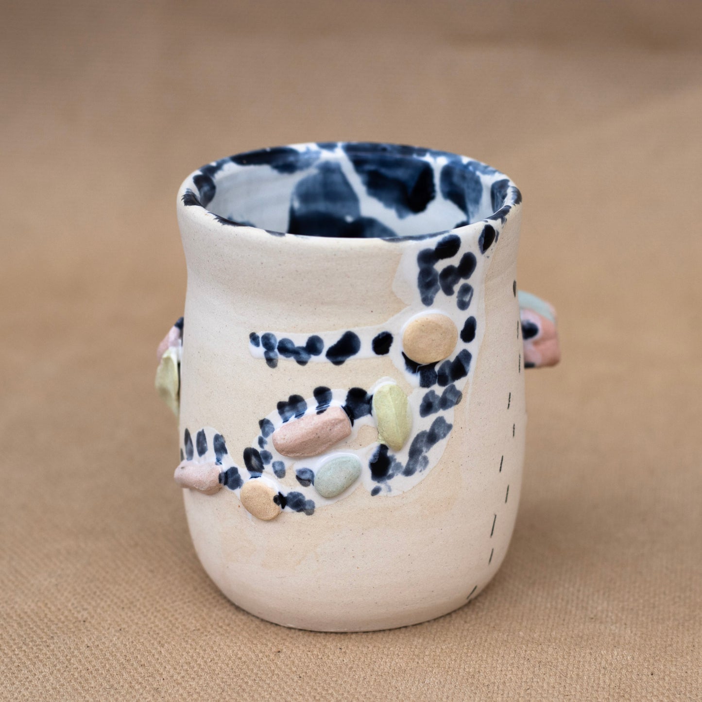 Wheelthrown Candied Porcelain Sipper by Laura Williams