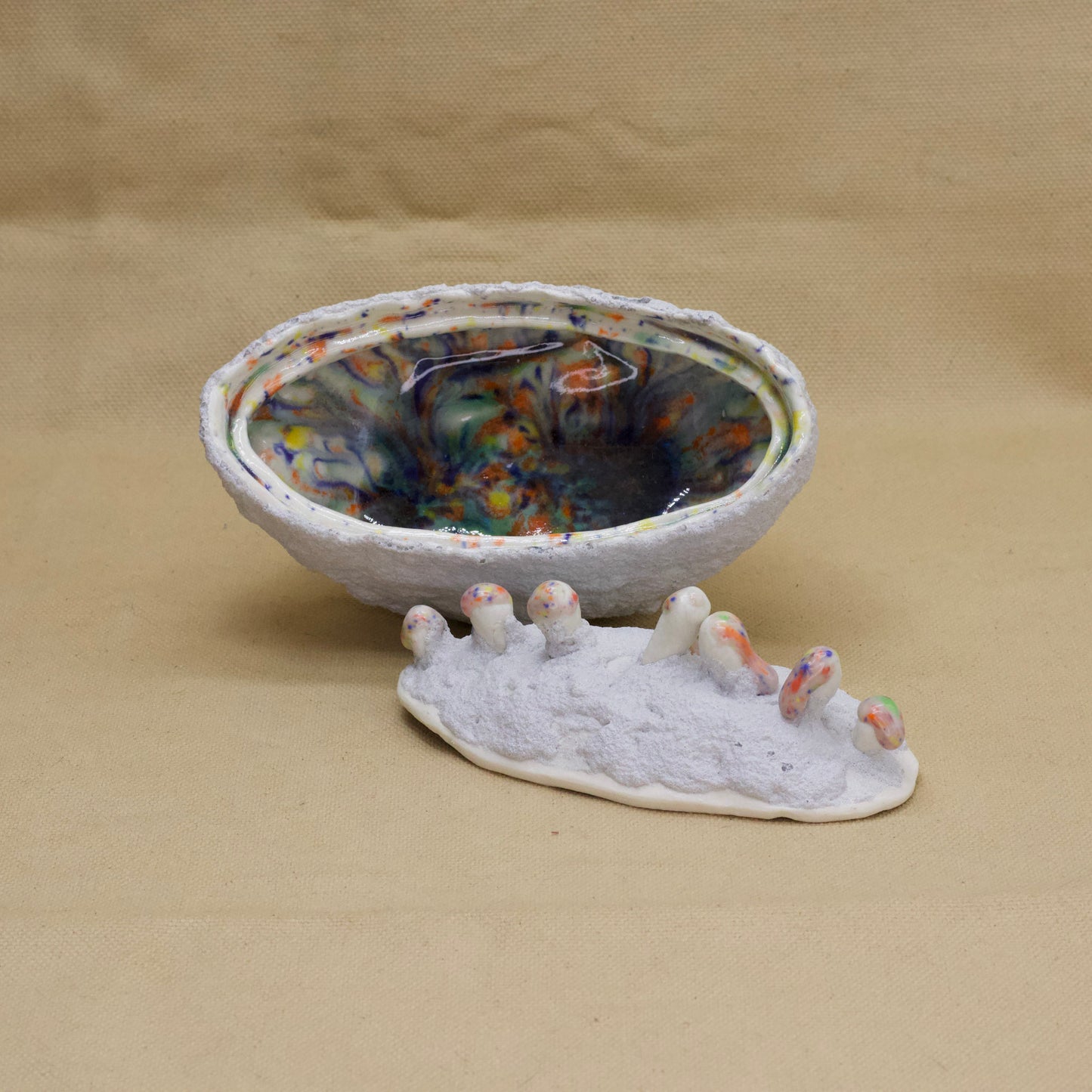 Wide Puffy Jar by Julie Burmeister