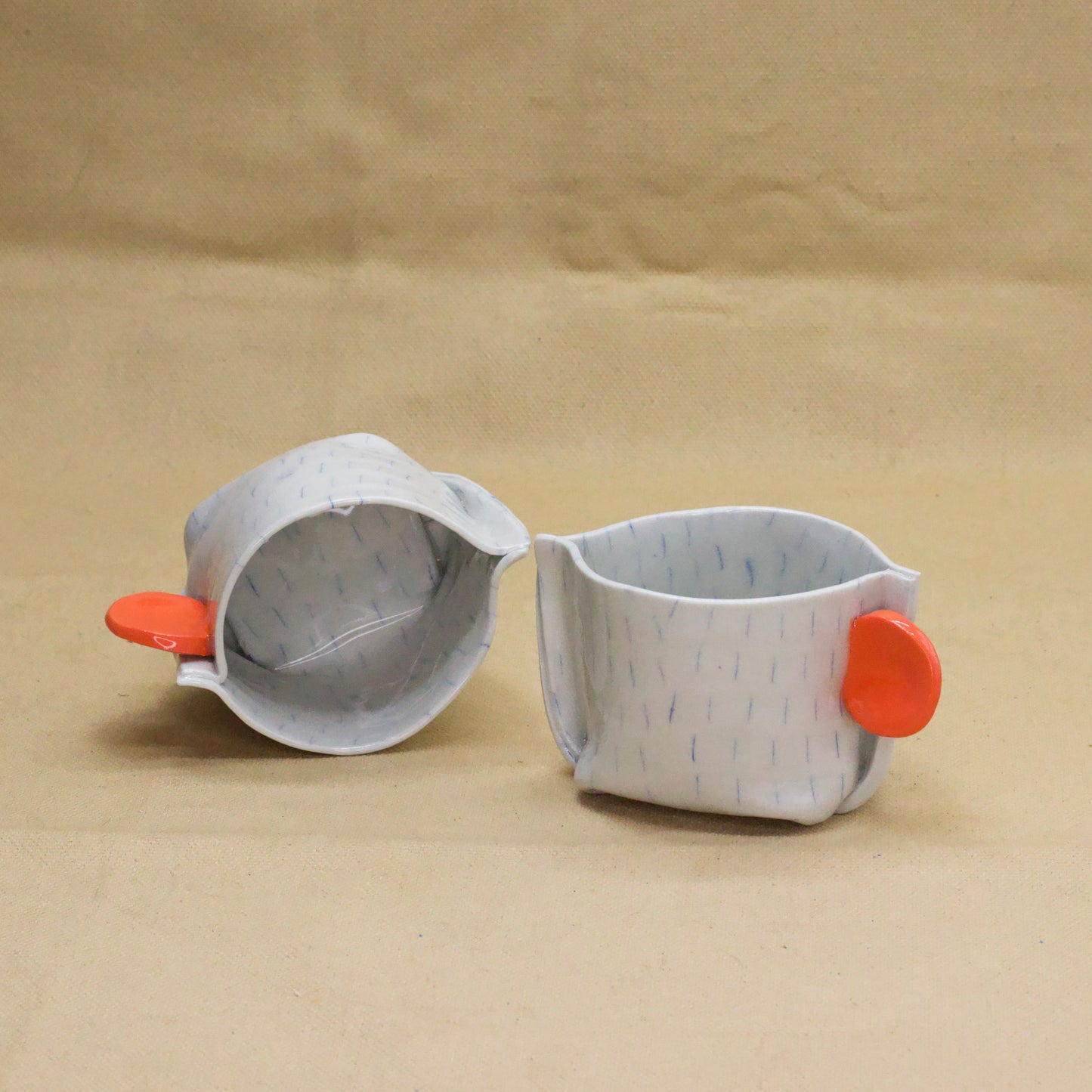 Nerikomi Mug "Rain and Sun" by Saori M Stoneware