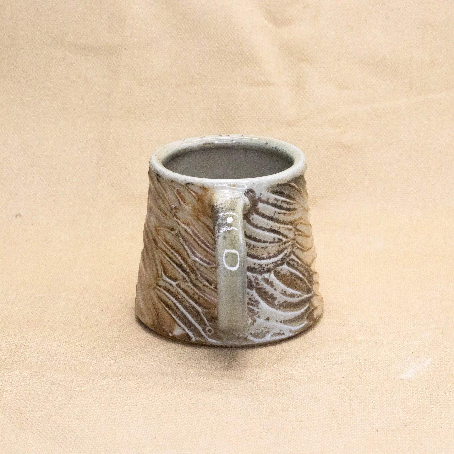 Soda-Fired Mug: Stormy Sunrise by Jennifer Nerad