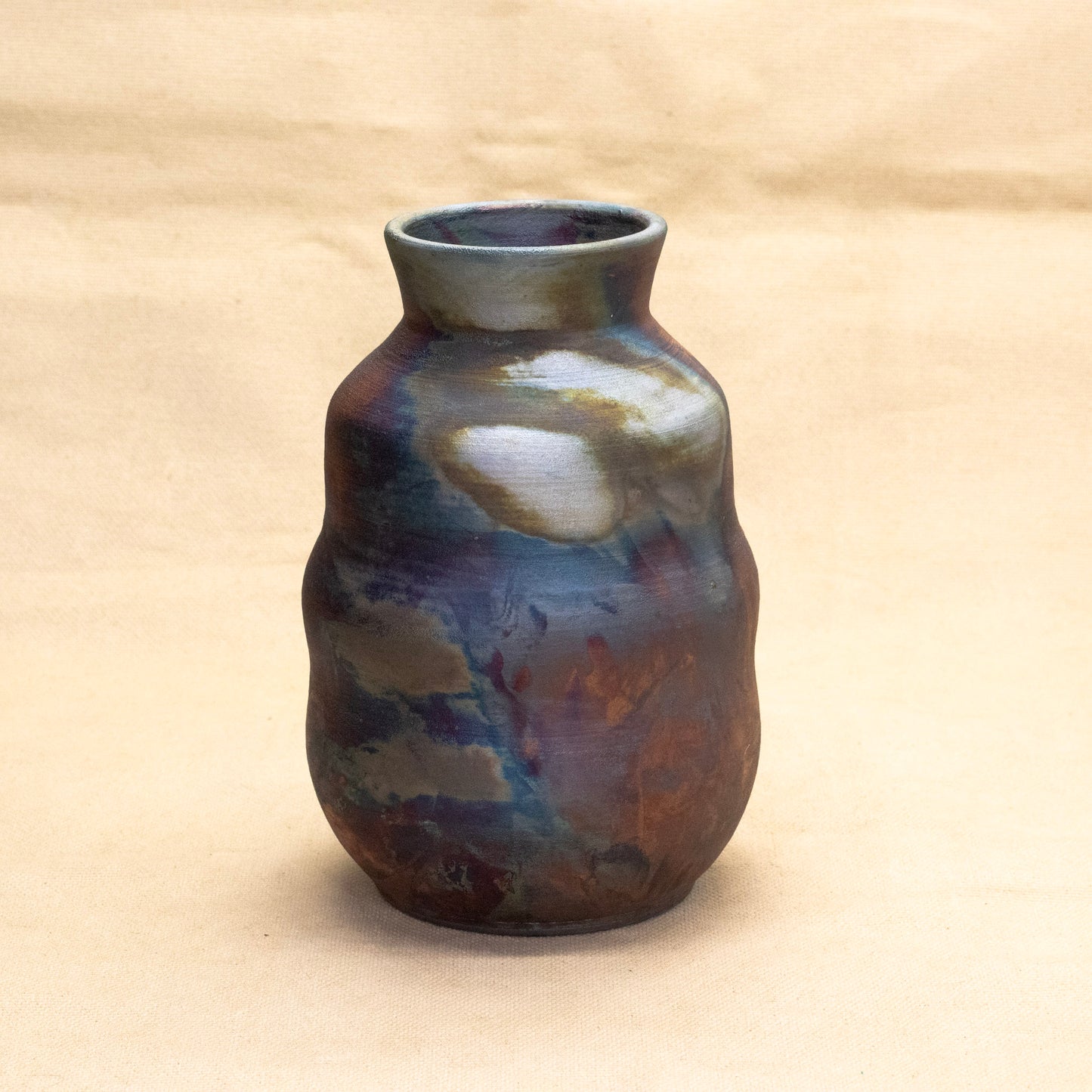 Raku Vase by Victoria Le