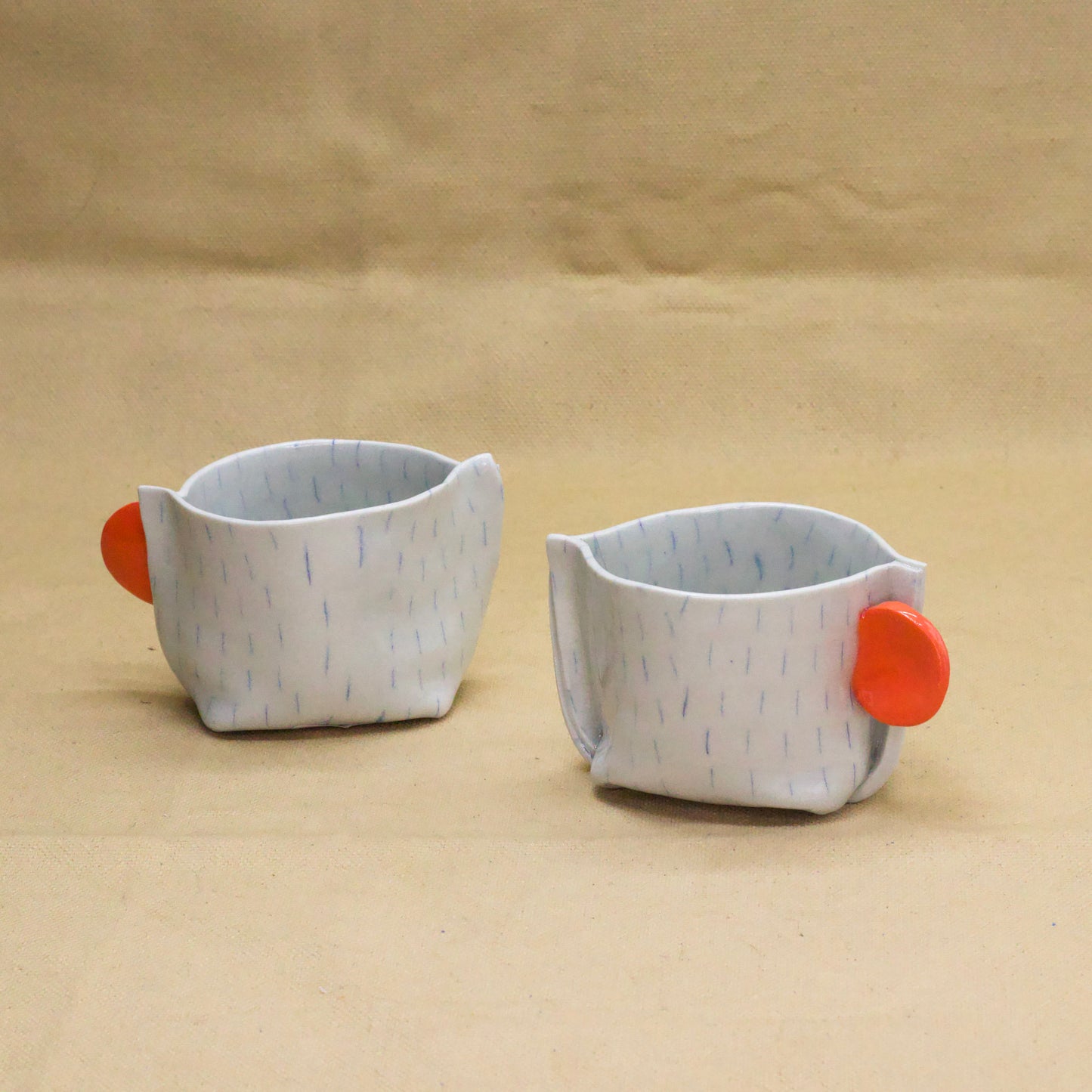 Nerikomi Mug "Rain and Sun" by Saori M Stoneware