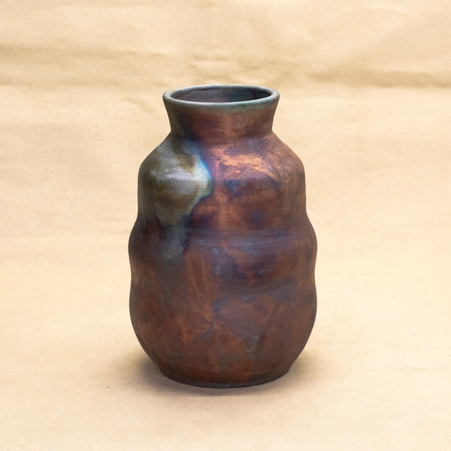Raku Vase by Victoria Le