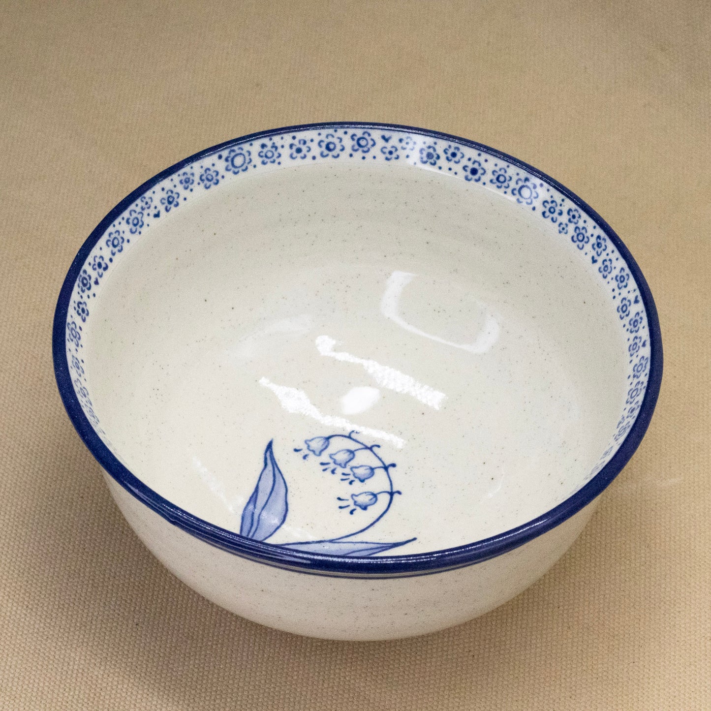 Lily of the Valley Bowl by Caterpillar Clay