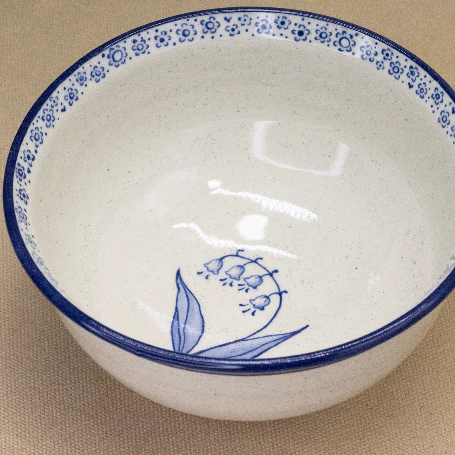 Lily of the Valley Bowl by Caterpillar Clay