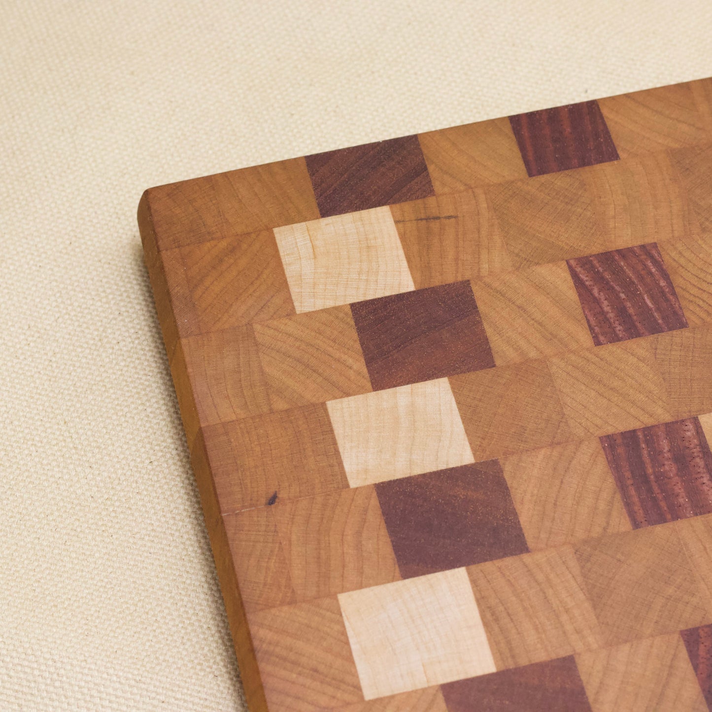 Cherry Checkers Cutting Board by Ruby Pear Woodworks