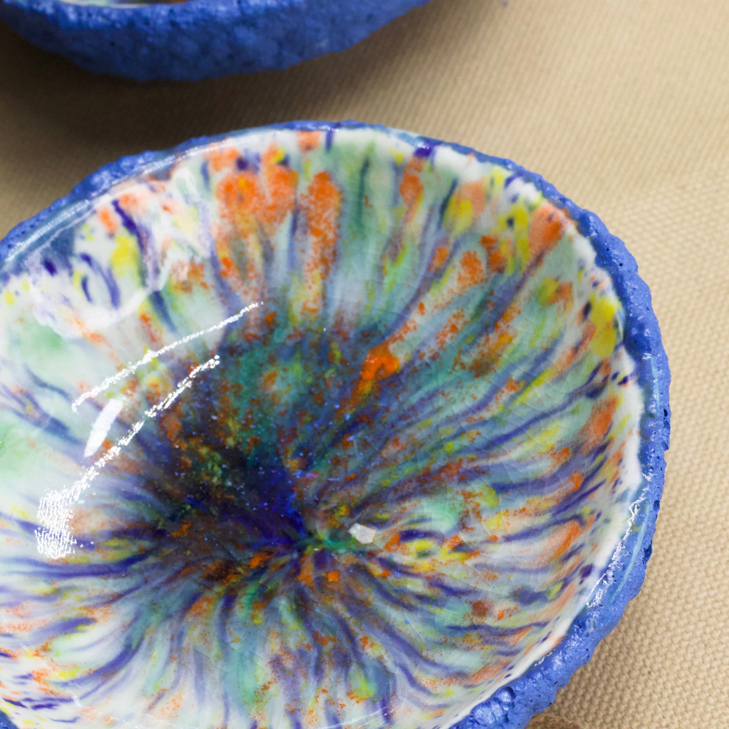 Puffy Footed Bowls by Julie Burmeister
