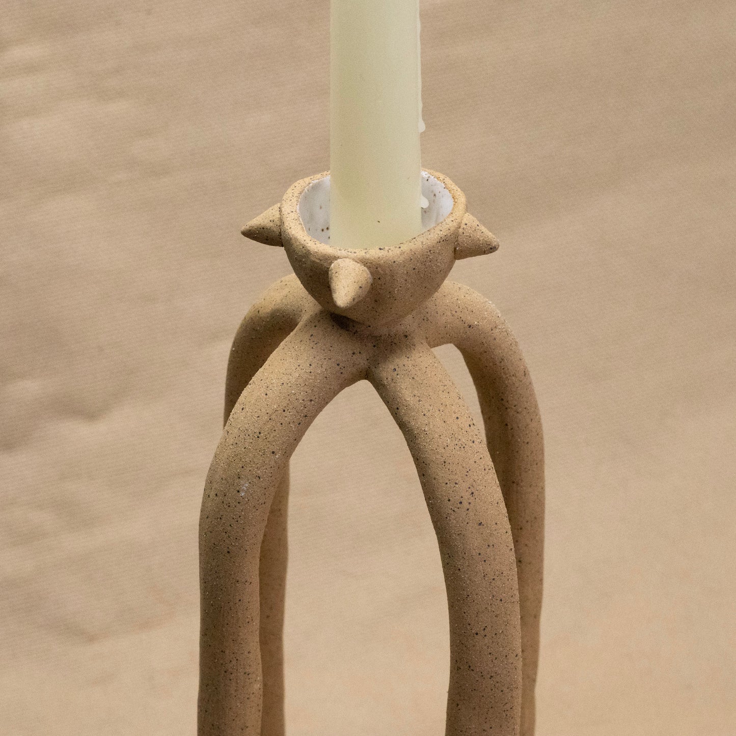 Spiked Candle Stick Holder by Hunny Spyke