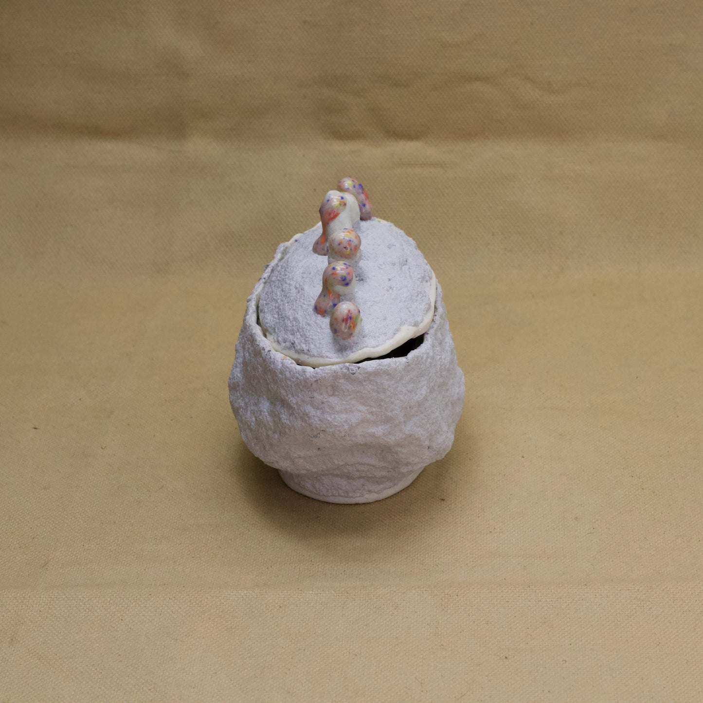 Wide Puffy Jar by Julie Burmeister