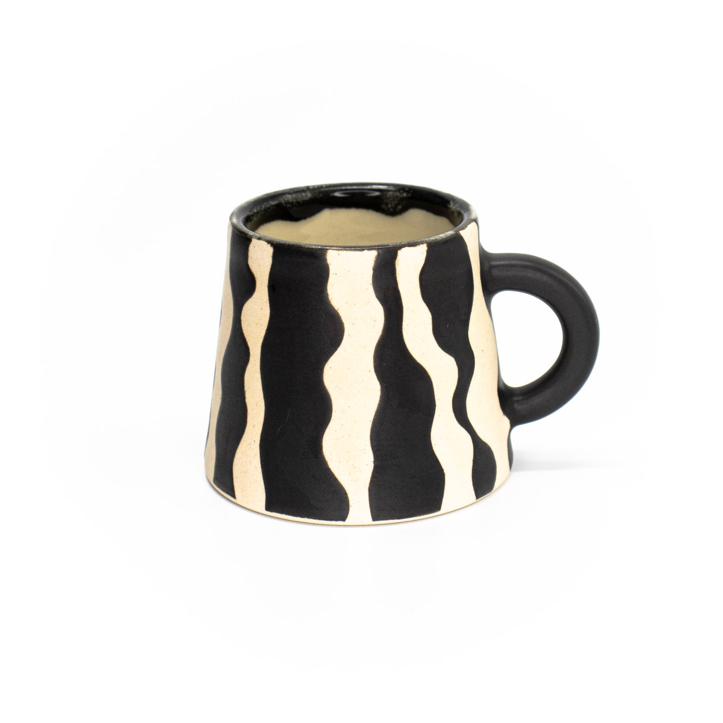 Small Pyramid White Contrast Mug by Emilie Skytta