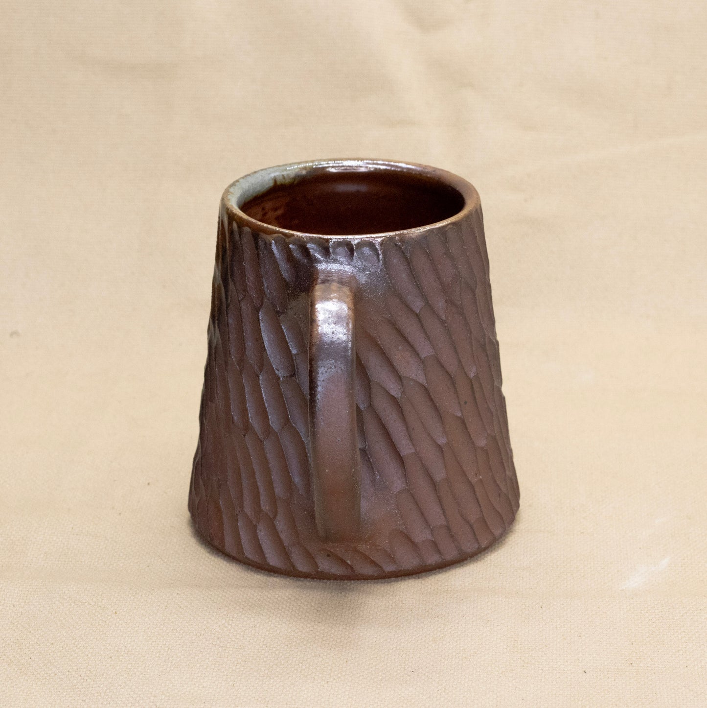 Soda-Fired Mug: Brown Boots by Jennifer Nerad
