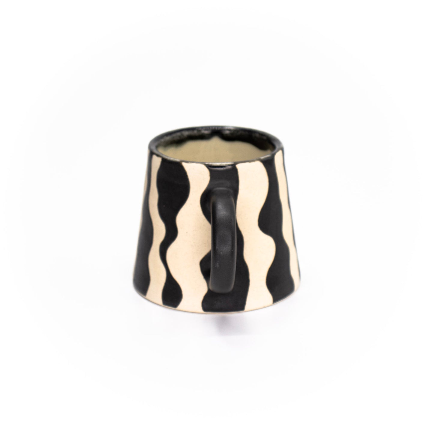 Small Pyramid White Contrast Mug by Emilie Skytta