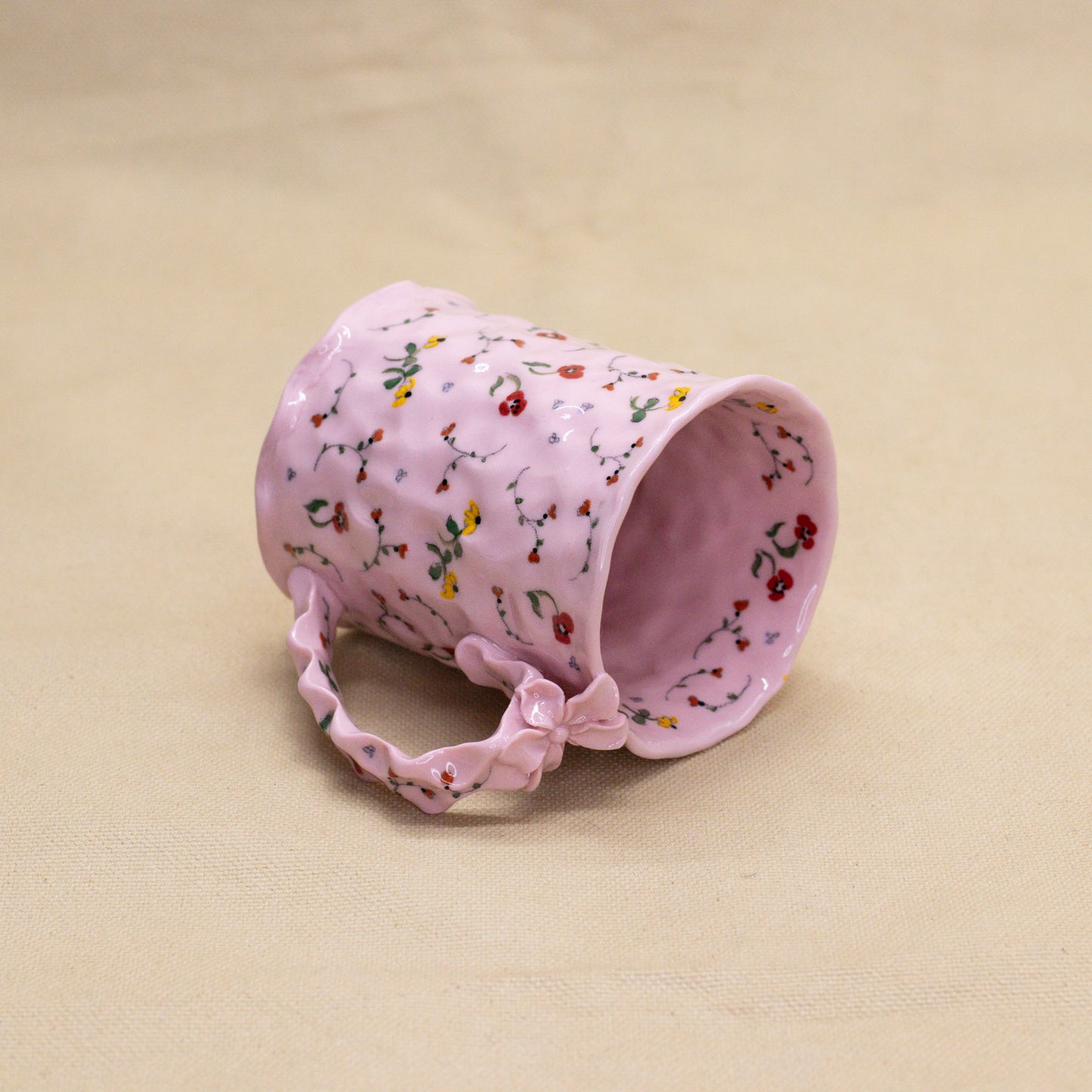 Rose Secret Garden Mug (flower handle) by Krista Cortese