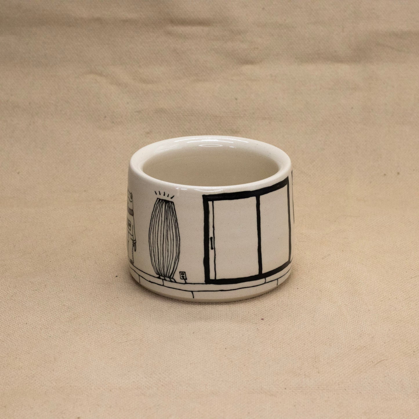 Froggy Modern House Mug by Rachel Burns Ceramics