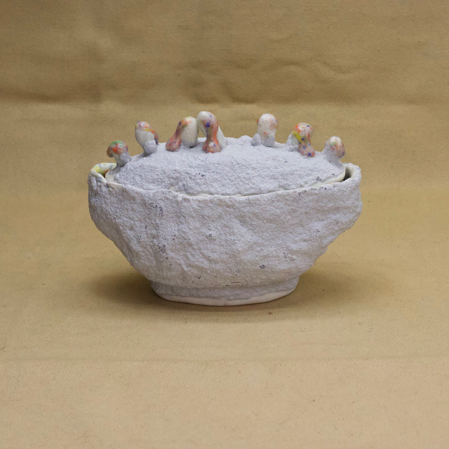 Wide Puffy Jar by Julie Burmeister