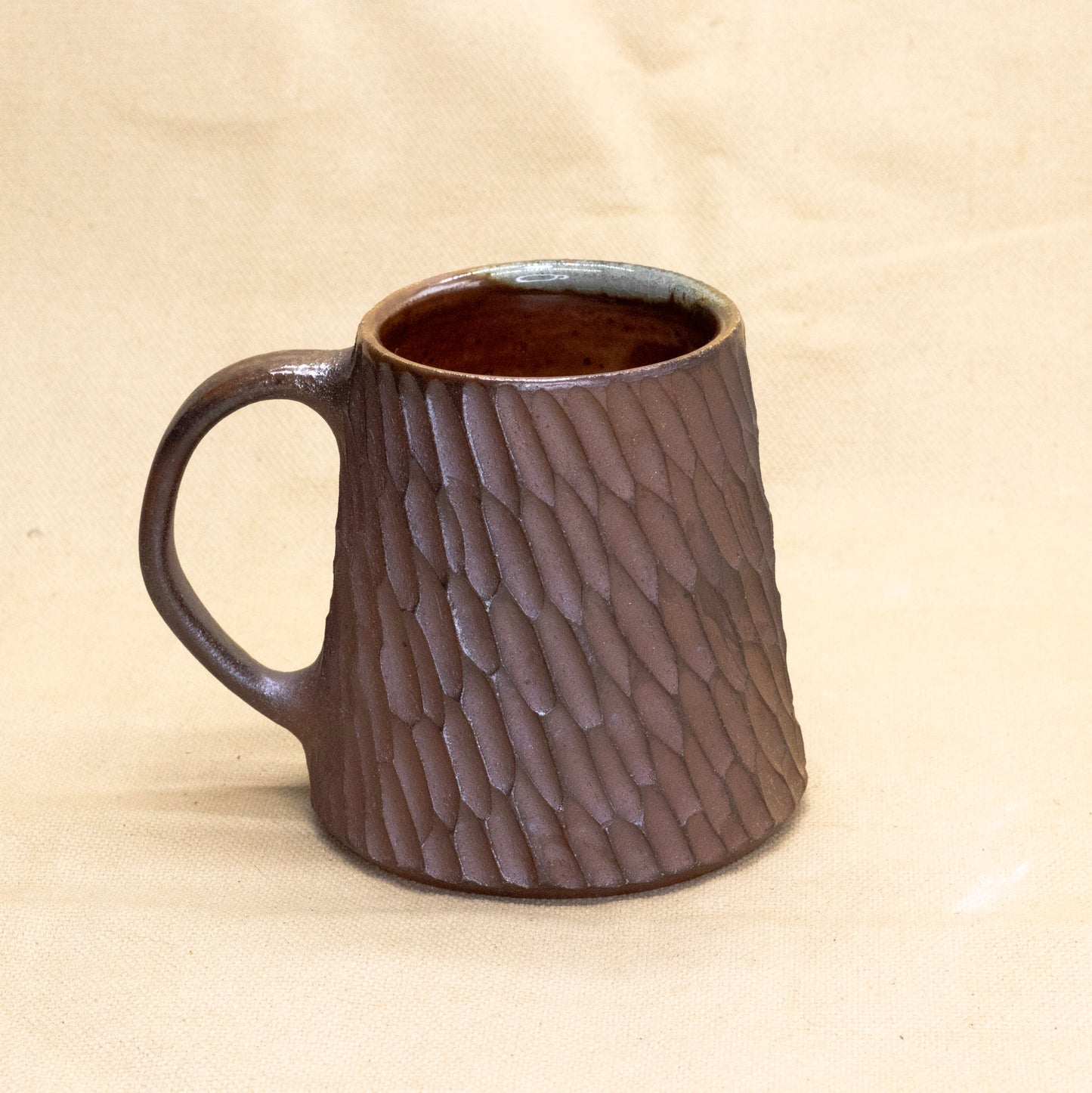 Soda-Fired Mug: Brown Boots by Jennifer Nerad