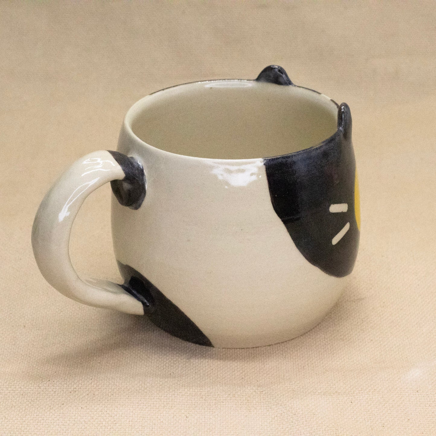 Tuxedo Kitty Mug by Hei Mao Studio