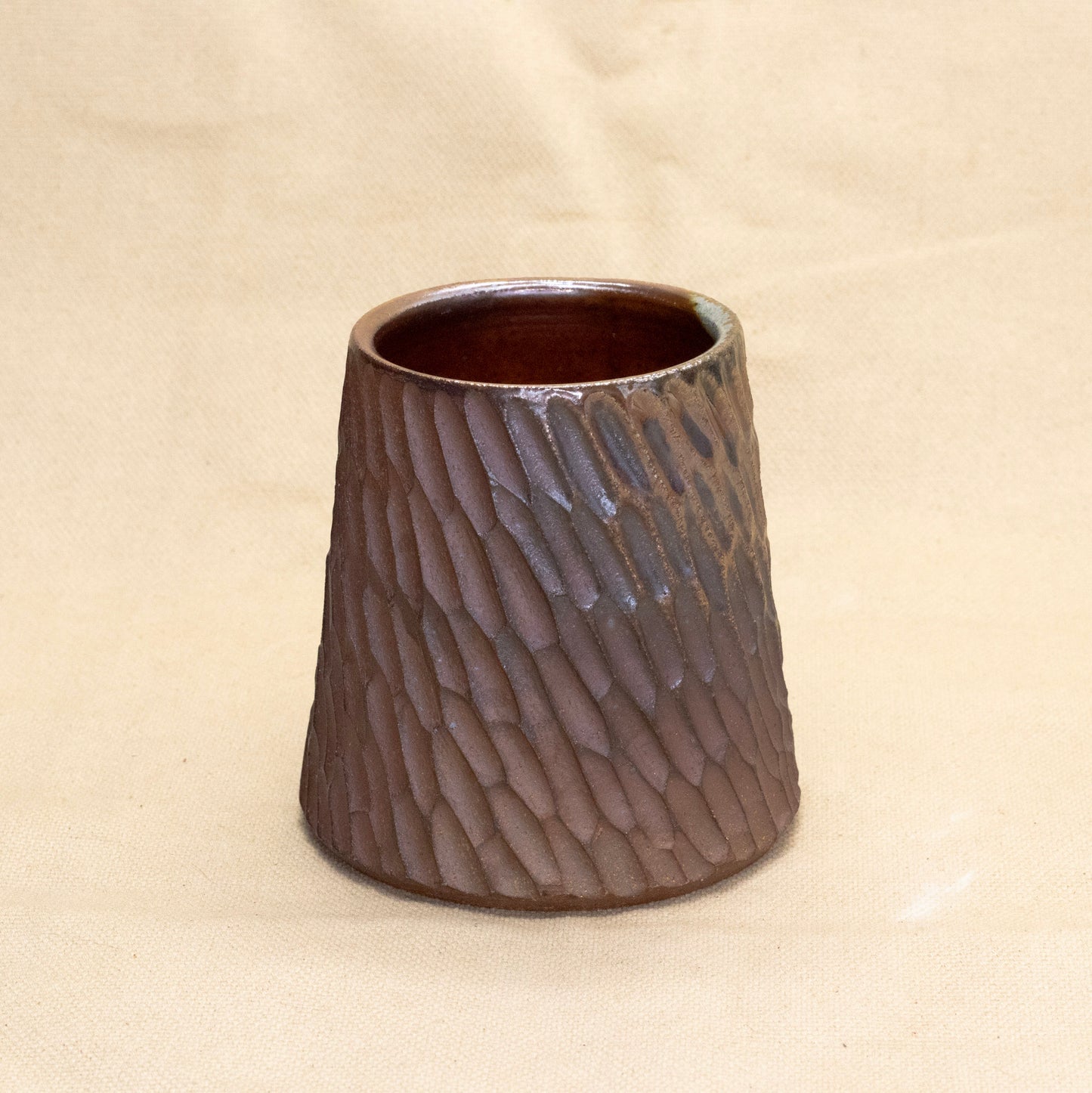 Soda-Fired Mug: Brown Boots by Jennifer Nerad