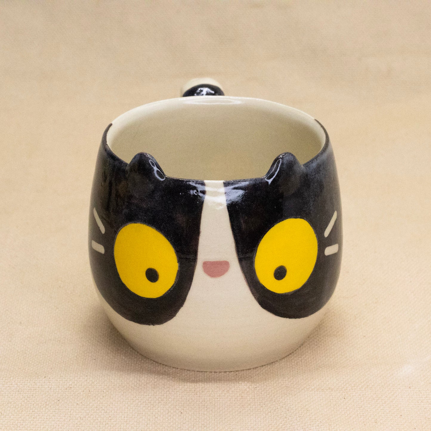 Tuxedo Kitty Mug by Hei Mao Studio