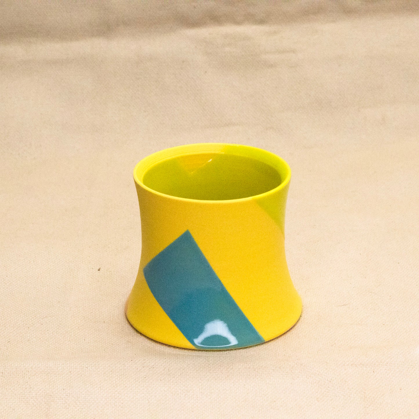Yellow Shapes Cup by Totally Shapes