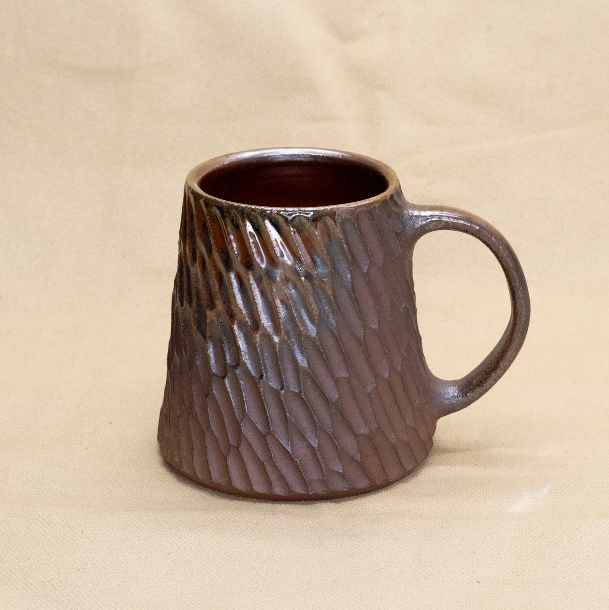 陶芸 MUD N DUST THE JAR "BONE" SMALL Soda-Fired Mug: Brown Boots by Jennifer Nerad – Saltstone