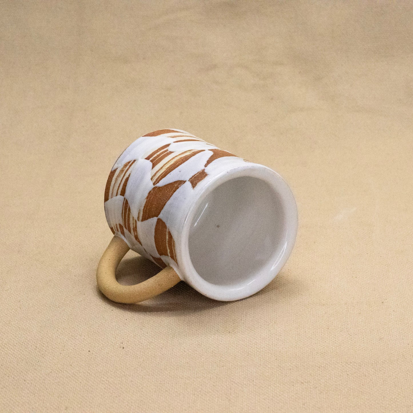 Checkers Mug #1 by Full Spectrum Ceramics