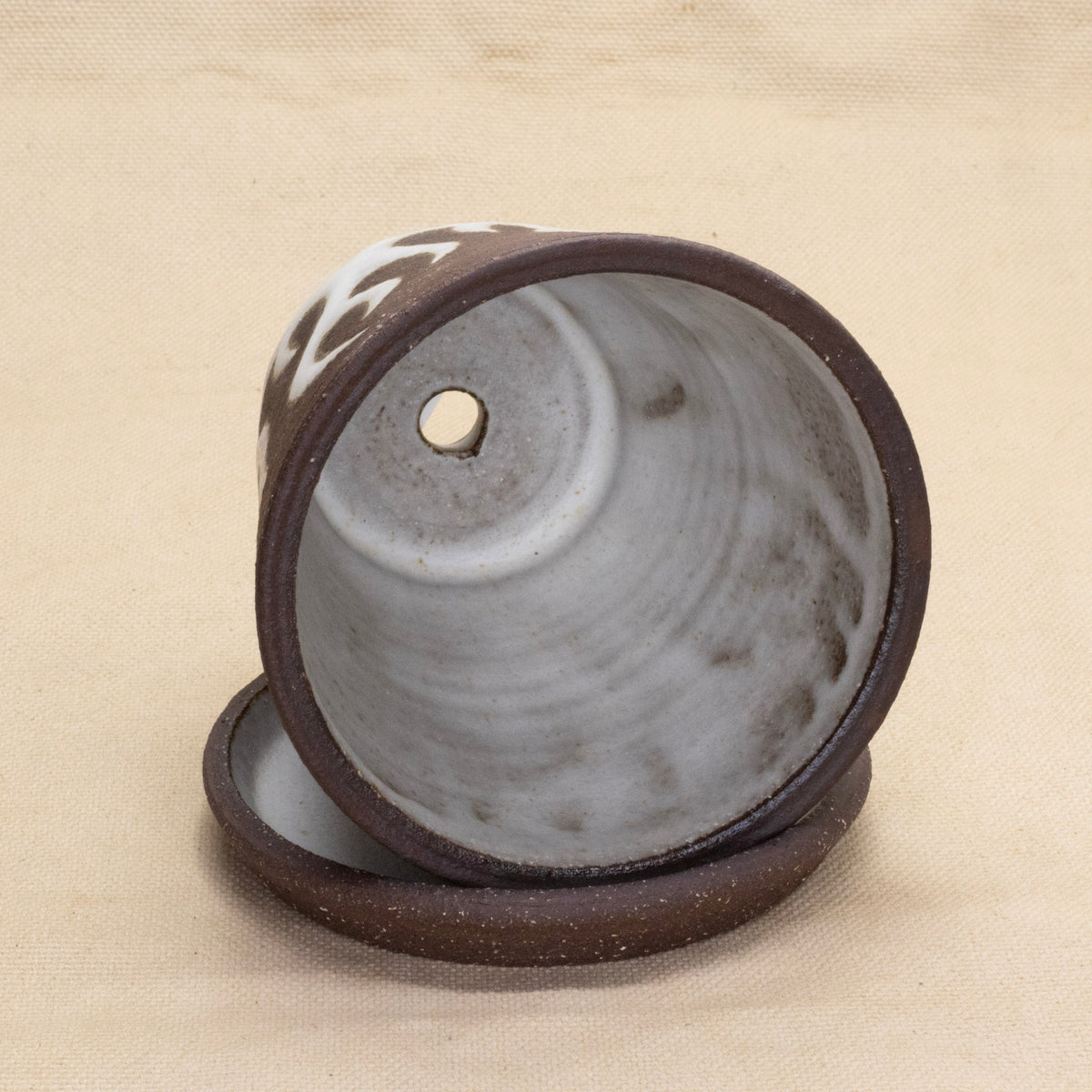 Flame Planter with Drip Tray by Full Spectrum Ceramics