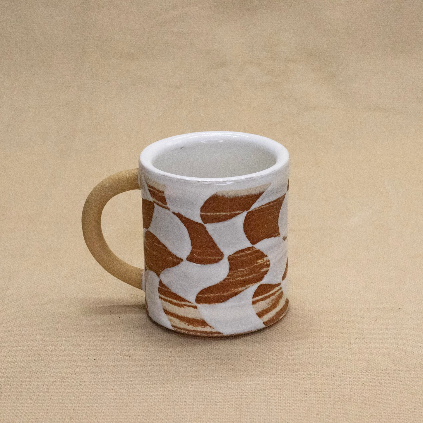 Checkers Mug #1 by Full Spectrum Ceramics