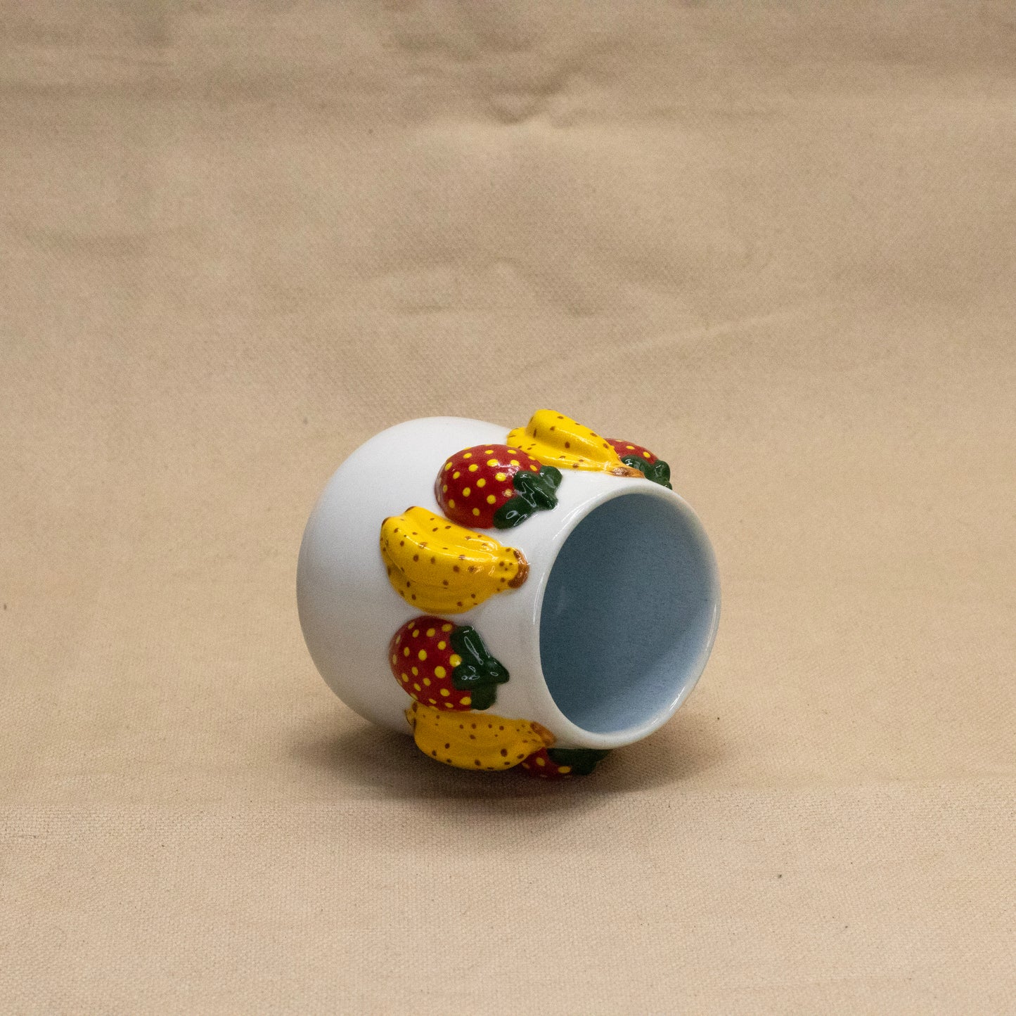 Strawberry Banana Tumbler by Unpopular Pottery